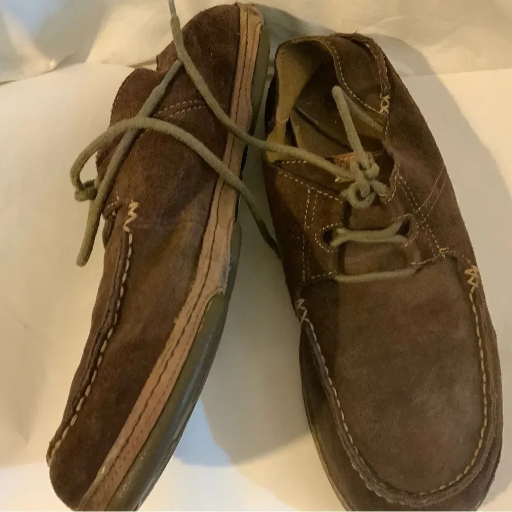 OluKai Suede Men's Ohana Lace-Up Moccassins size 10.5